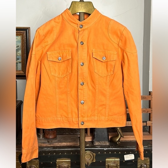 Tommy Hilfiger Jackets & Blazers - Tommy Hilfiger| Orange Jean Jacket Womens Size 1X